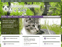 Tablet Screenshot of animalhospitalofkaty.com